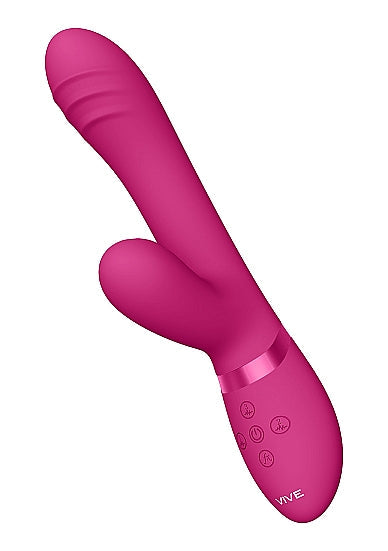 Vive Tani Pink Vibrator Finger Motion W/ Pulse Wave