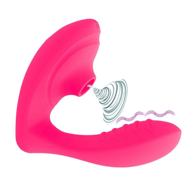 Voodoo Beso Plus Cli Sucking Vibrator - Pink