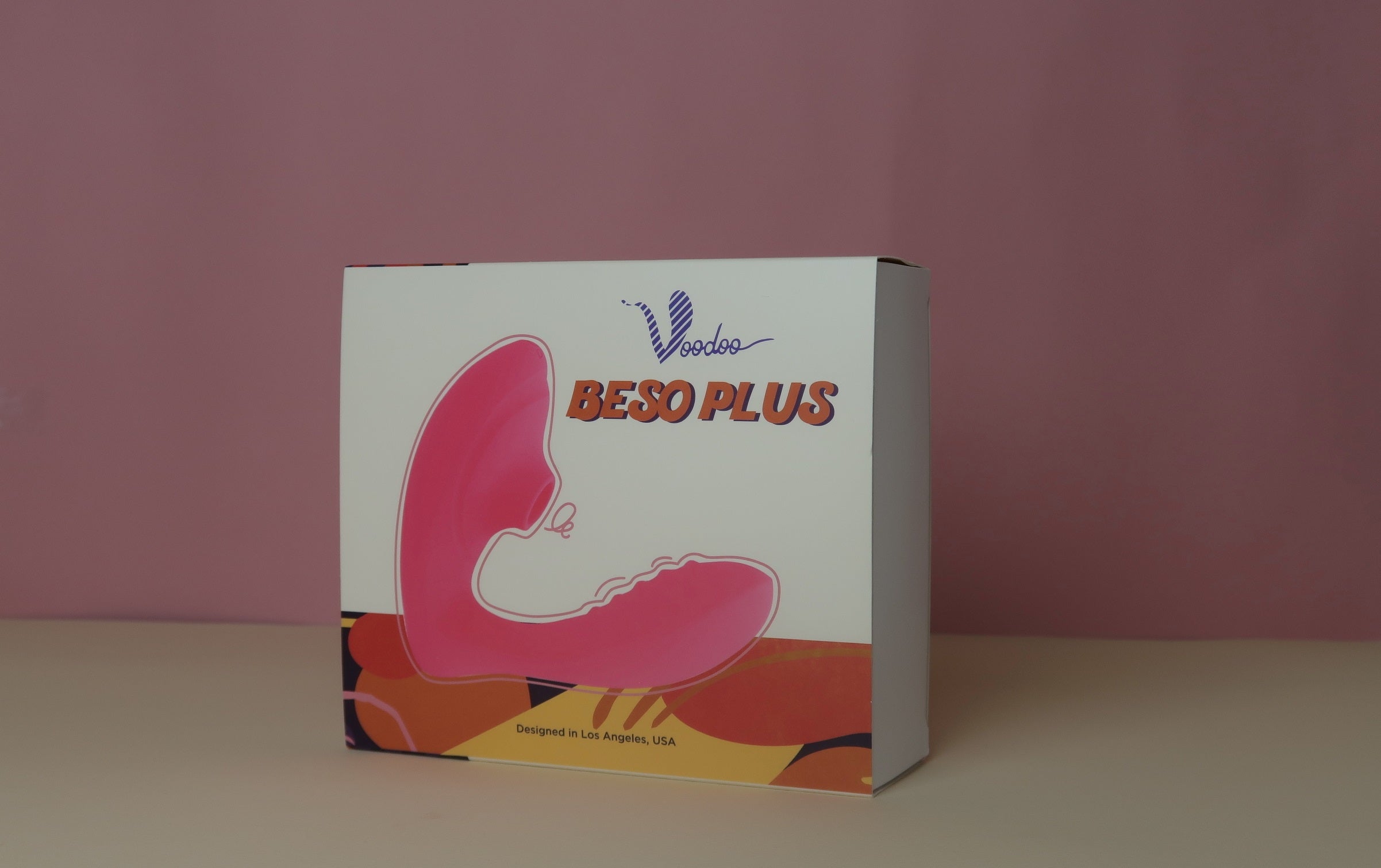 Voodoo Beso Plus Cli Sucking Vibrator - Pink