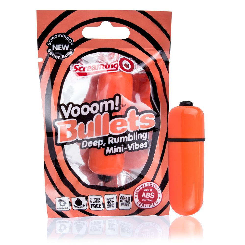 Vooom Bullets: Portable Pleasure with Powerful Vibrations Tangerine