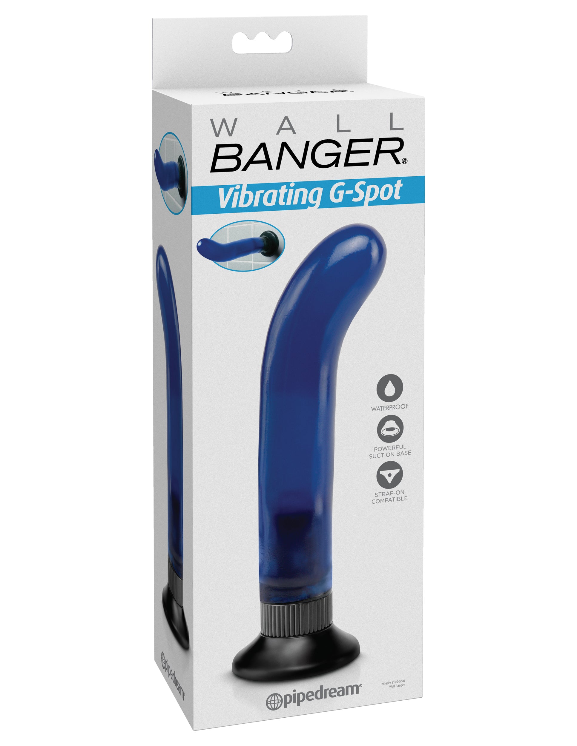 Wall Banger Vibrating G-Spot Vibrator - Blue