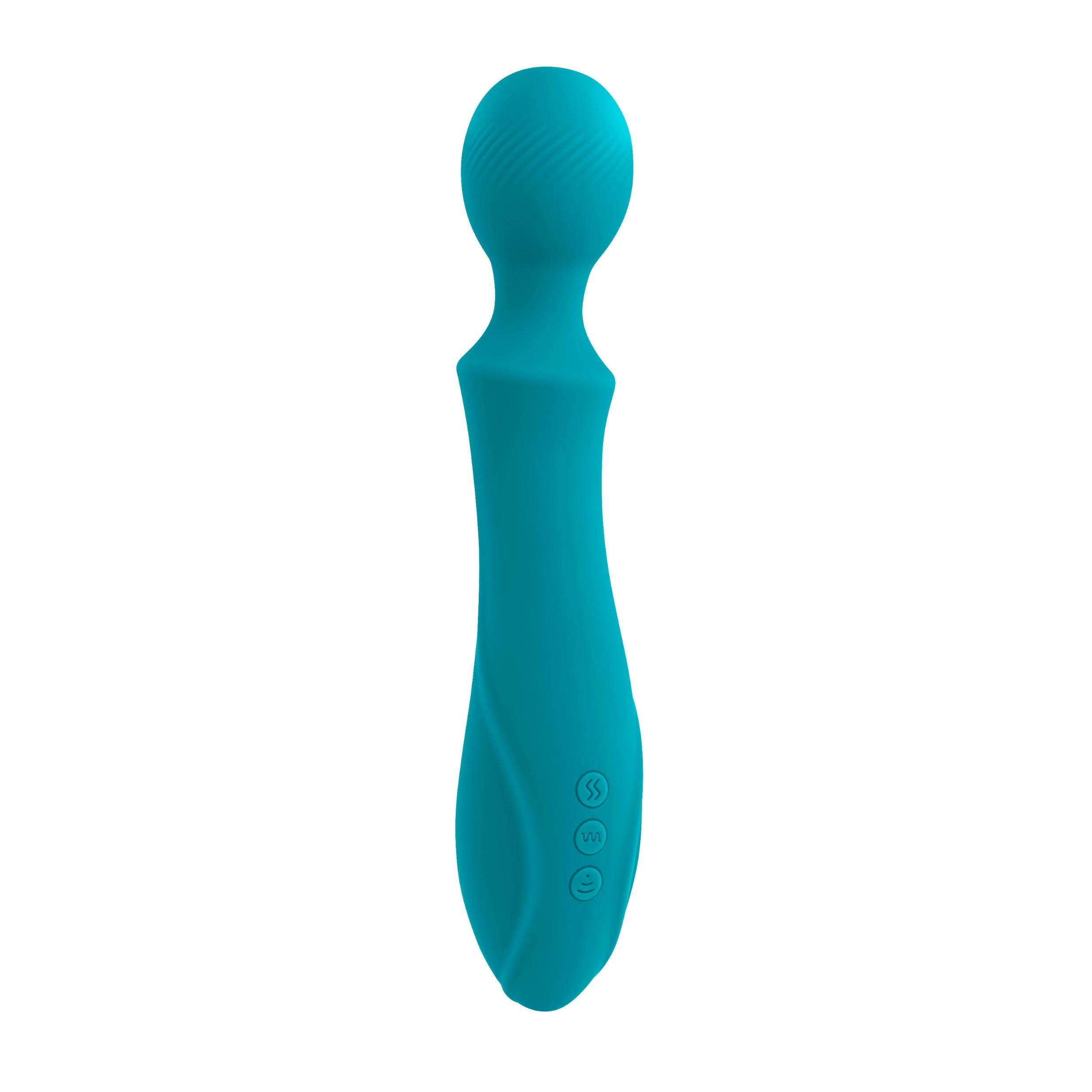 Wanderful Sucker Wand Massager/Vibrator - Teal