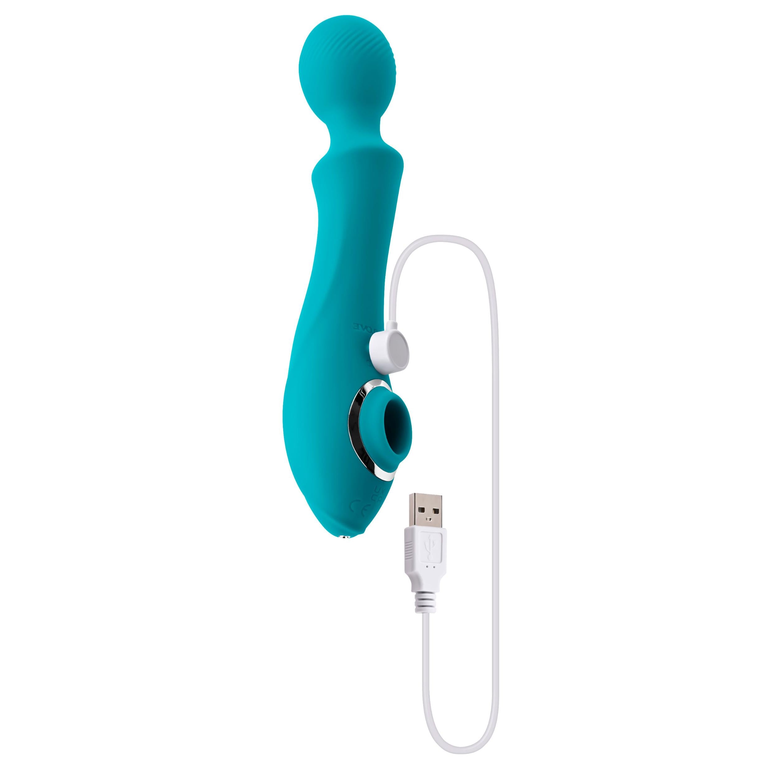 Wanderful Sucker Wand Massager/Vibrator - Teal