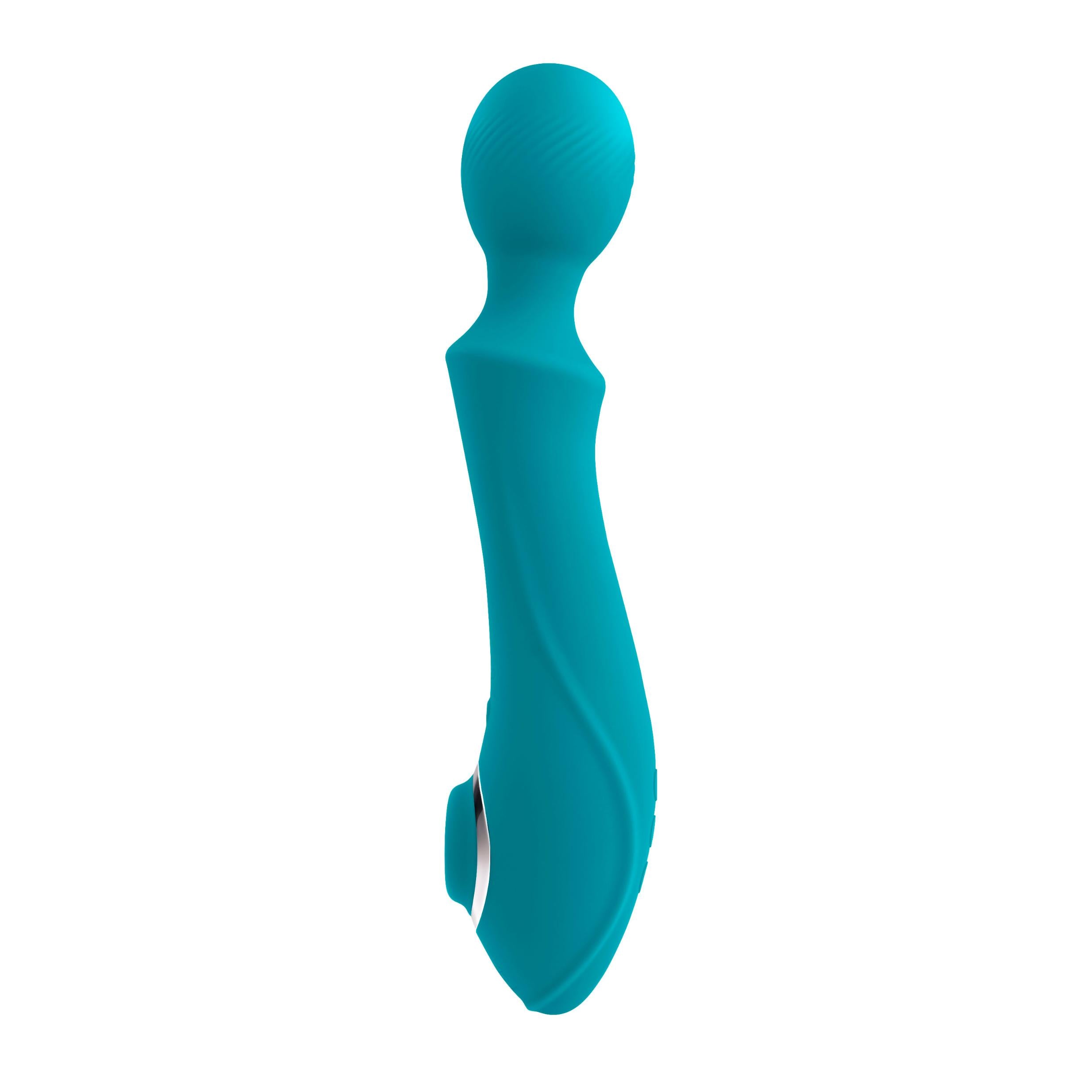 Wanderful Sucker Wand Massager/Vibrator - Teal