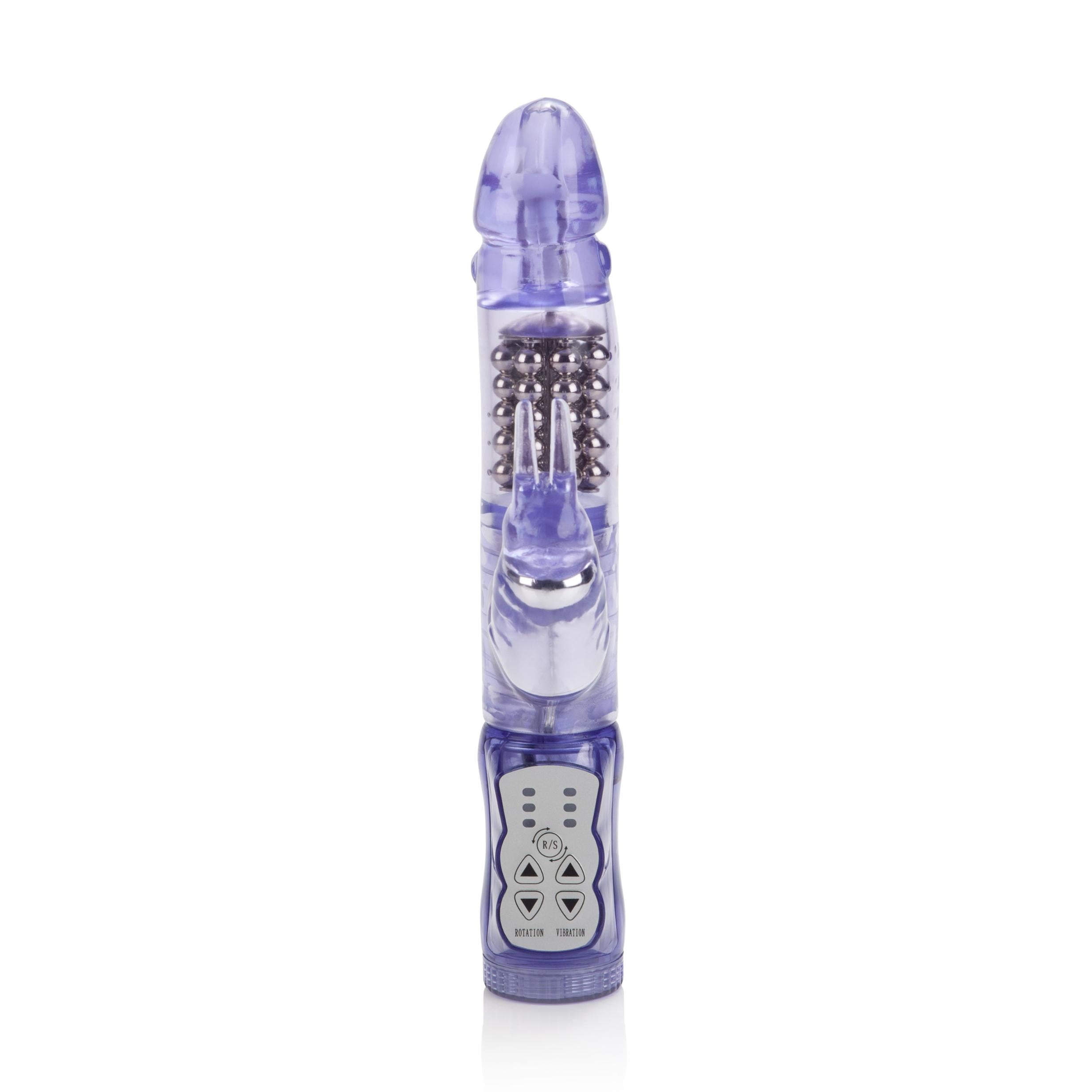 Waterproof Jack Rabbit Vibrator 5 Rows Purple