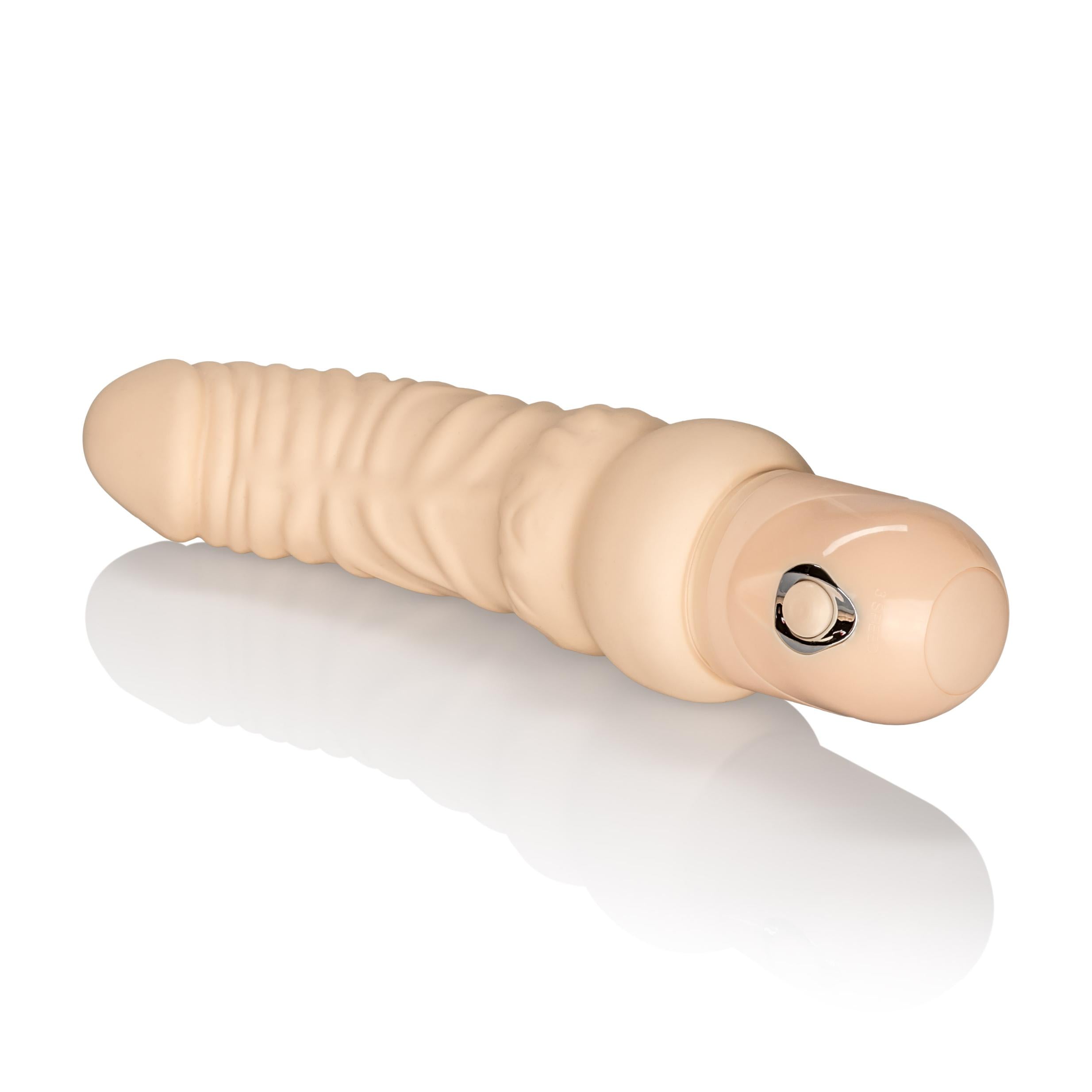 Waterproof Power Stud Curvy - Realistic Vibrator Ivory