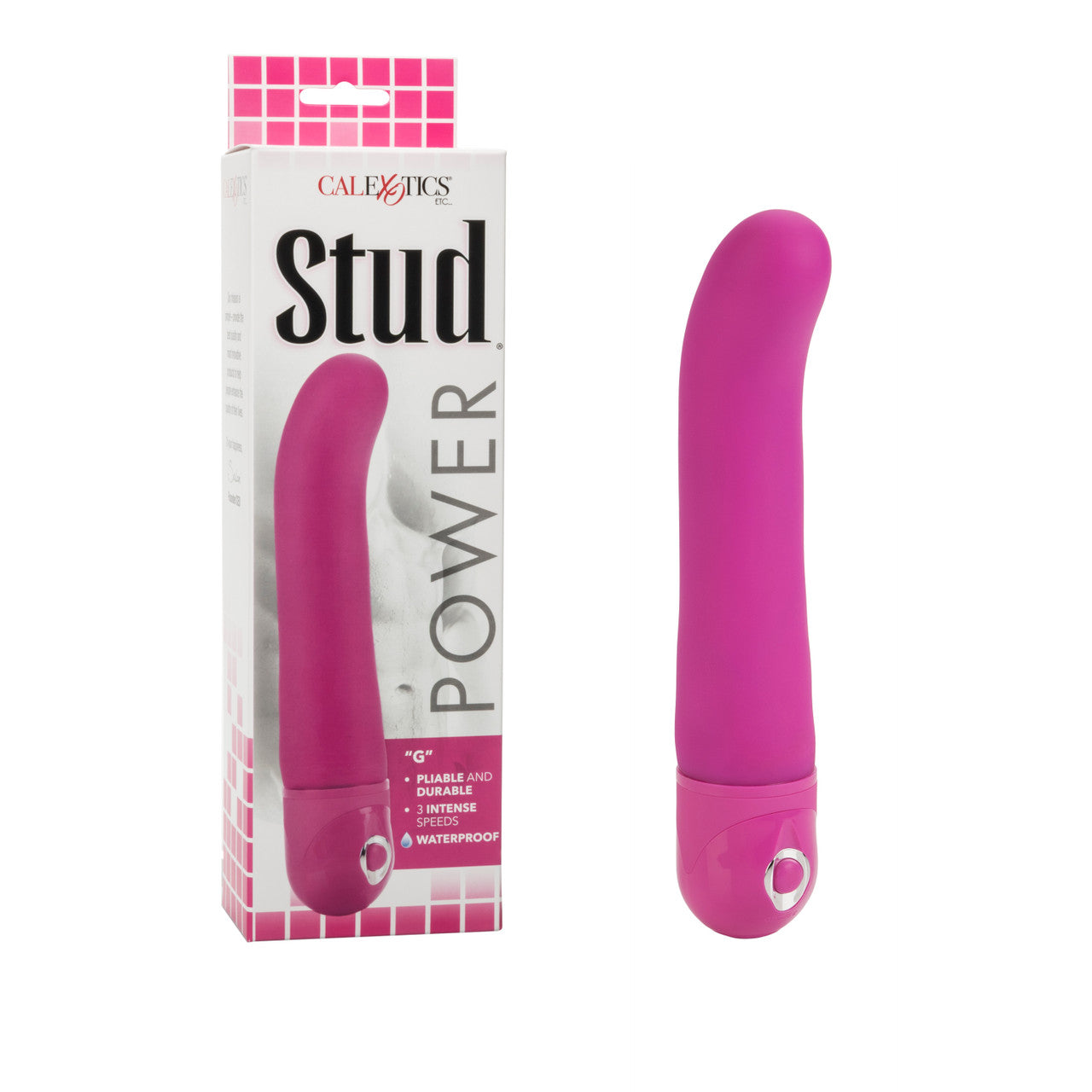 Waterproof Power Stud G for G-Spot Stimulation Vibrator Pink