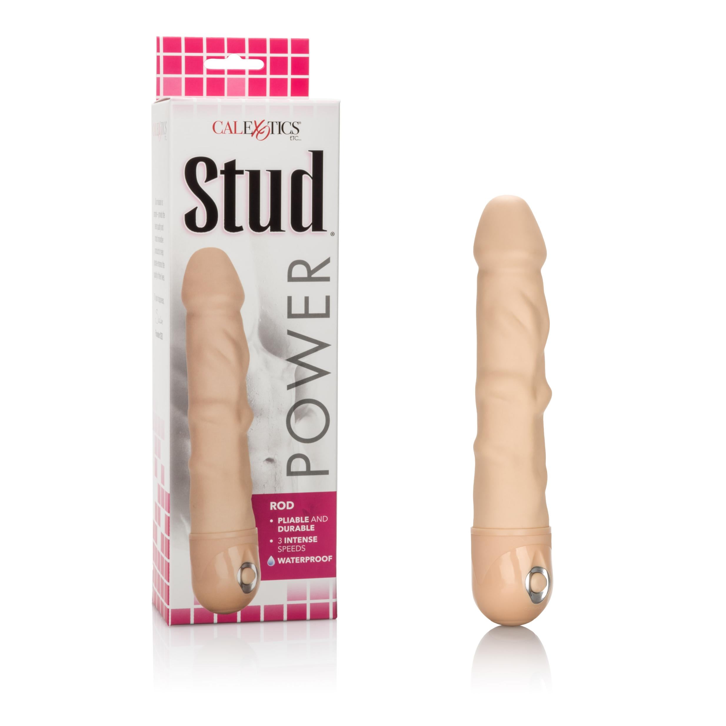 Waterproof Realistic Vibrator - Power Stud Rod