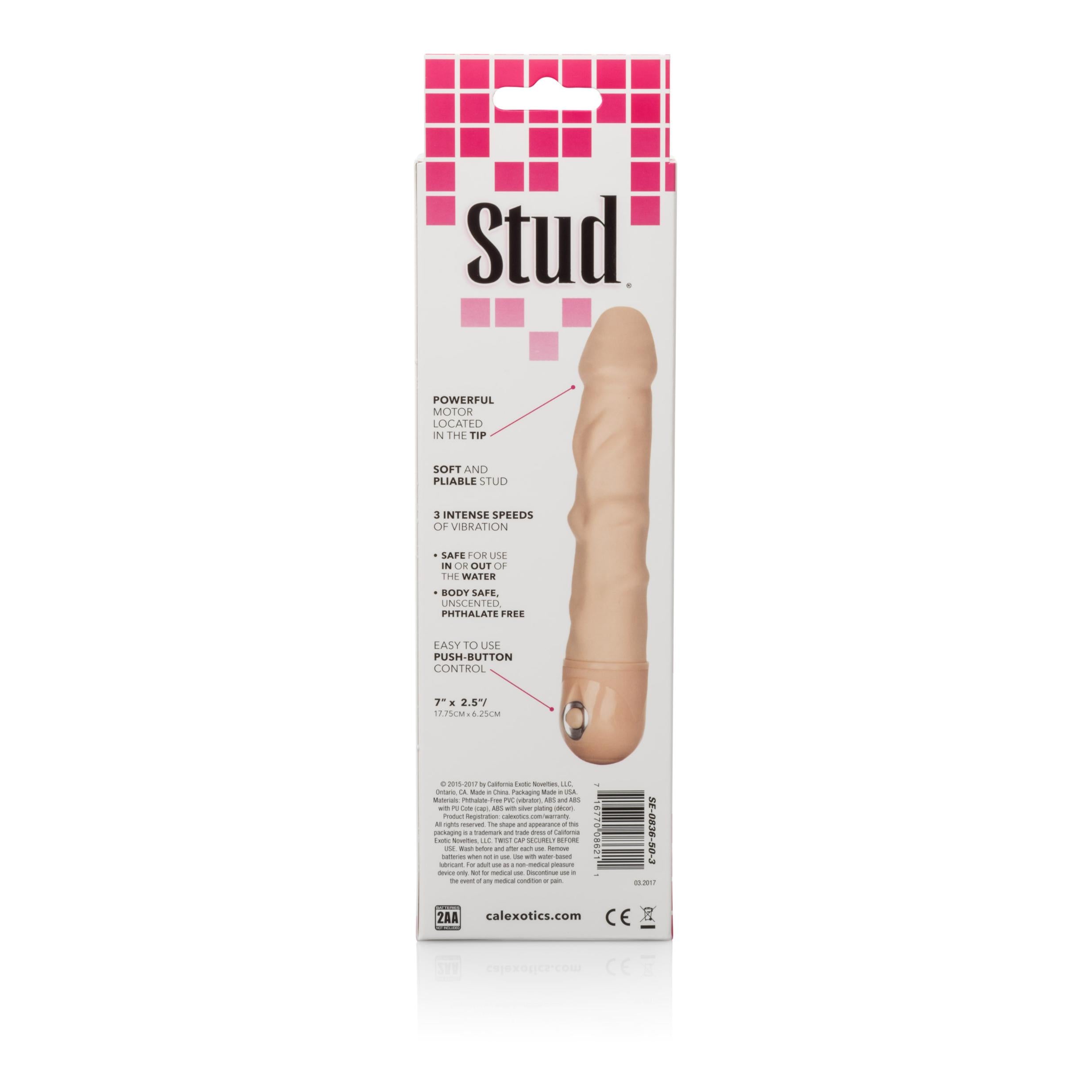 Waterproof Realistic Vibrator - Power Stud Rod