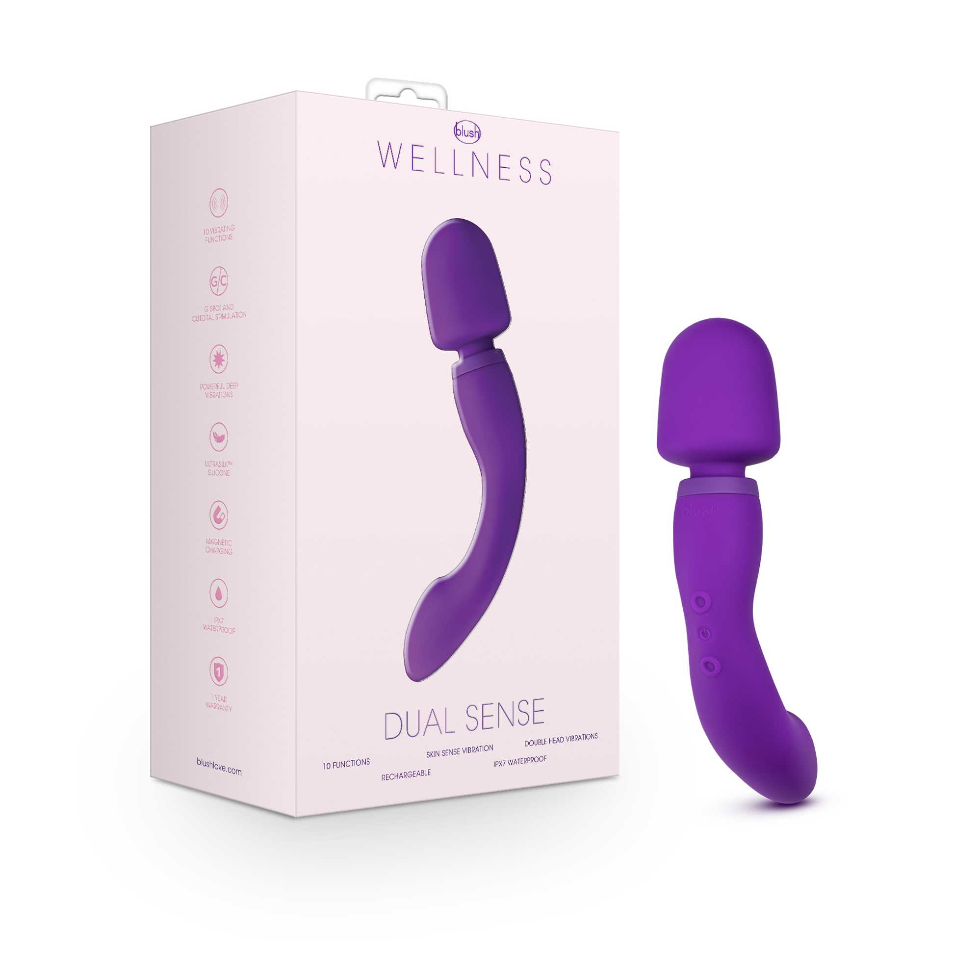 Wellness Dual Sense - Ultimate Dual Stimulator, Blush