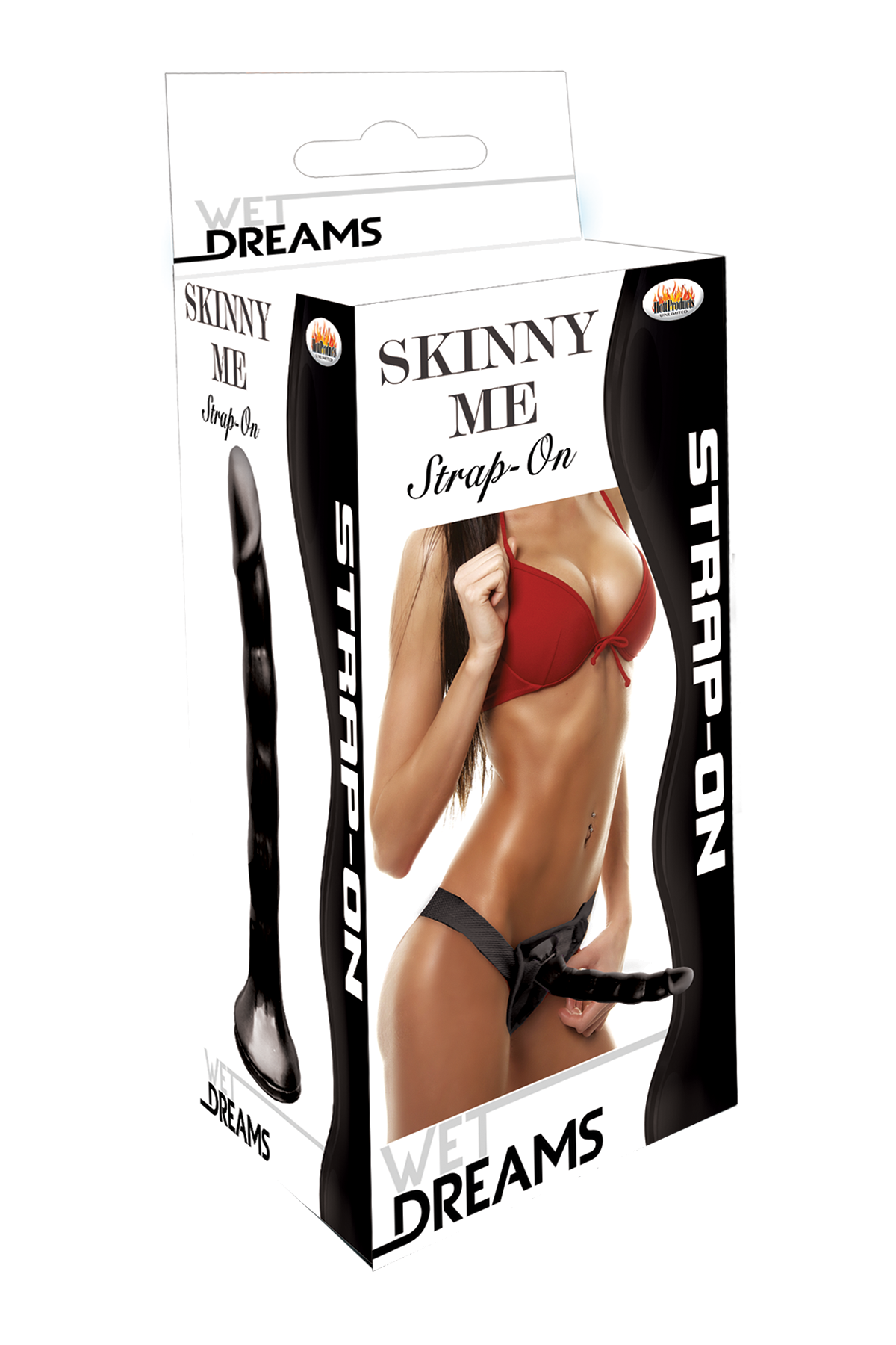 Wet Dreams Skinny Me Strap-on Black