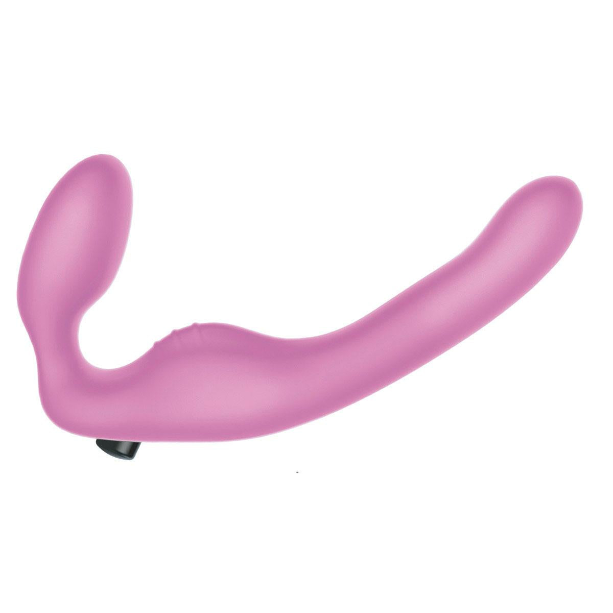 Wet for Her Union Strapless Double Dildo - Medium - Pink