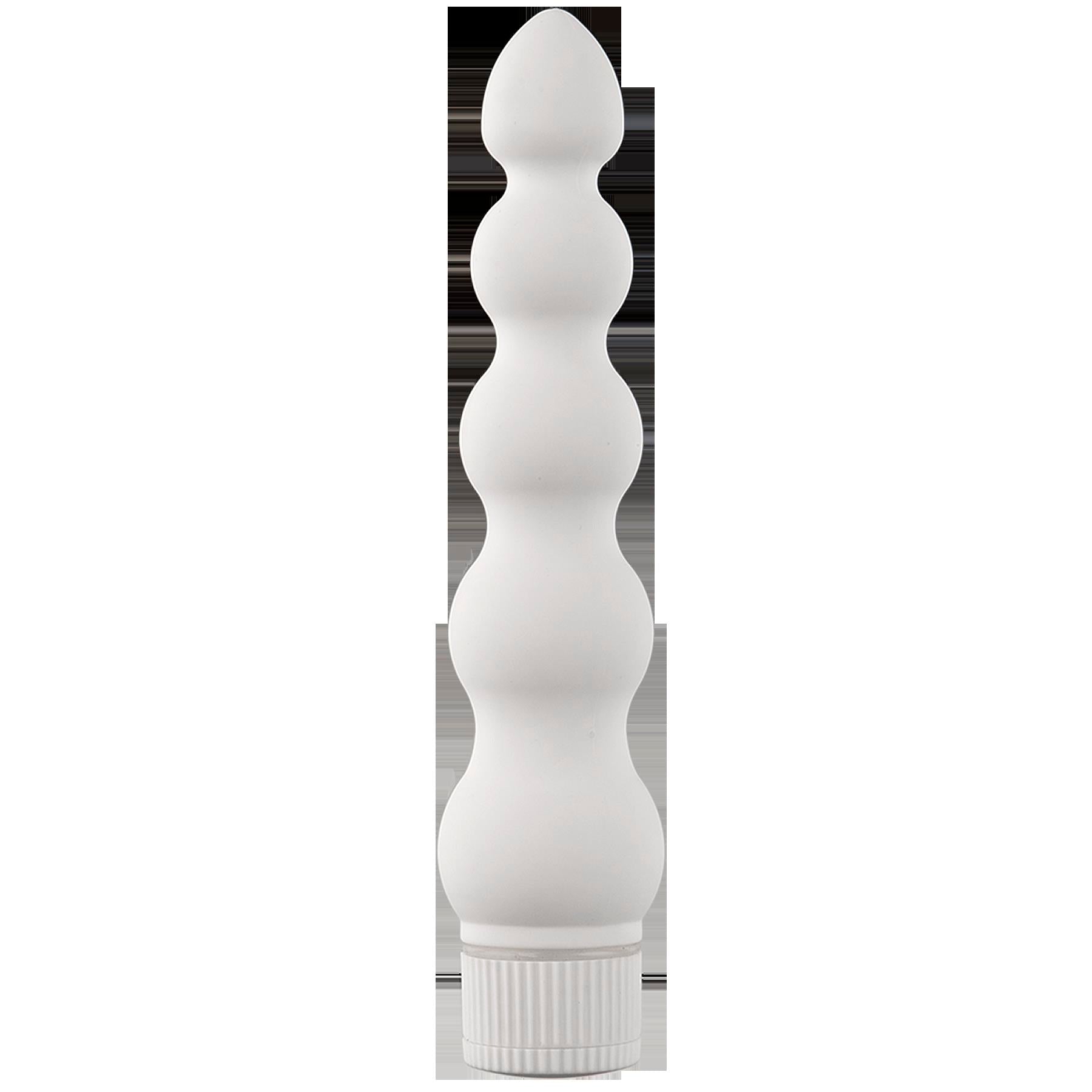 White Nights 7 Inch Ribbed Vibrator