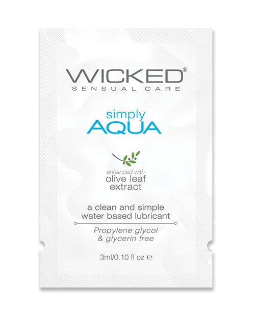 Wicked Sensual Care Simply Aqua Water Based Lubricant 1oz