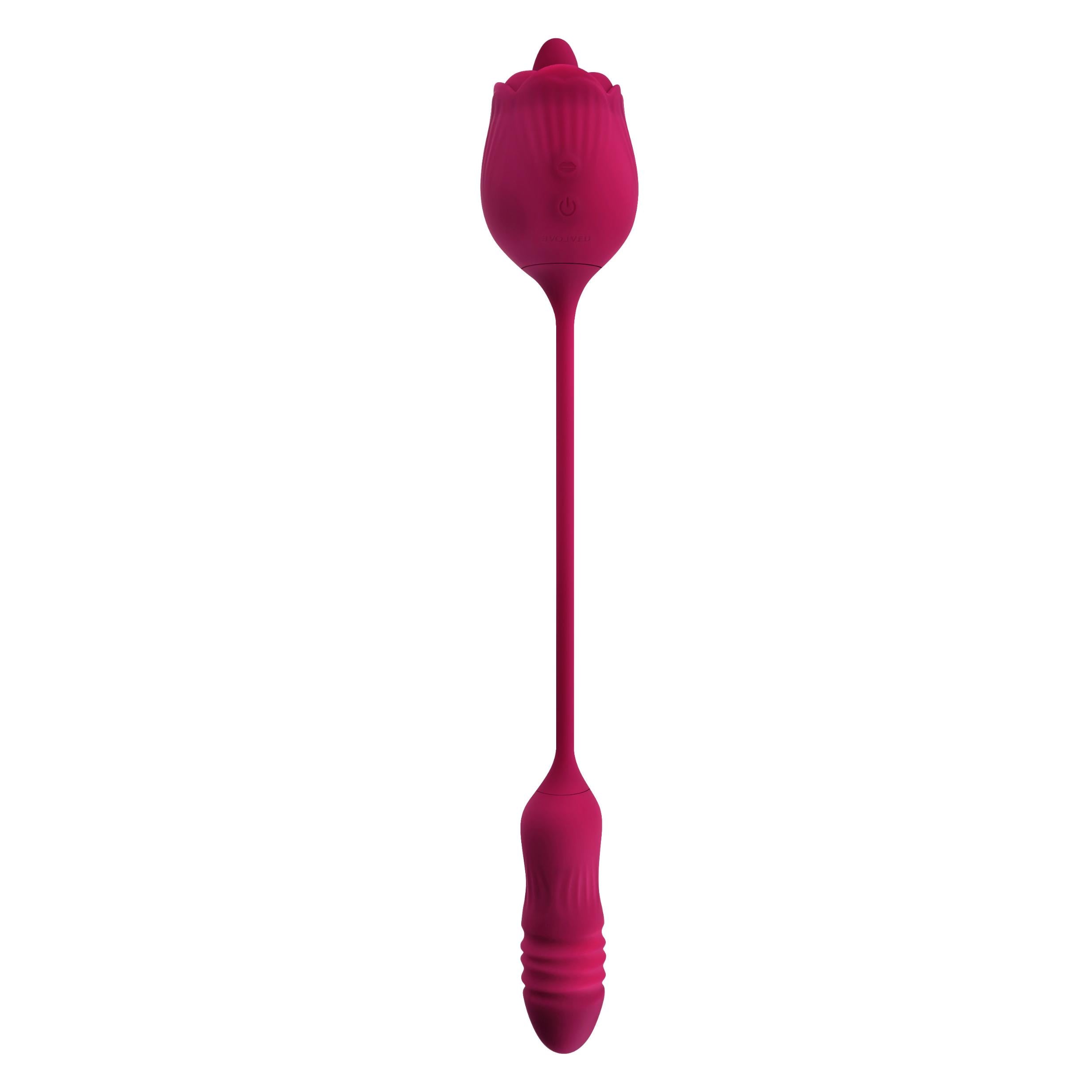 Wild Rose - Red: Ultimate Pleasure Tongue Vibrator