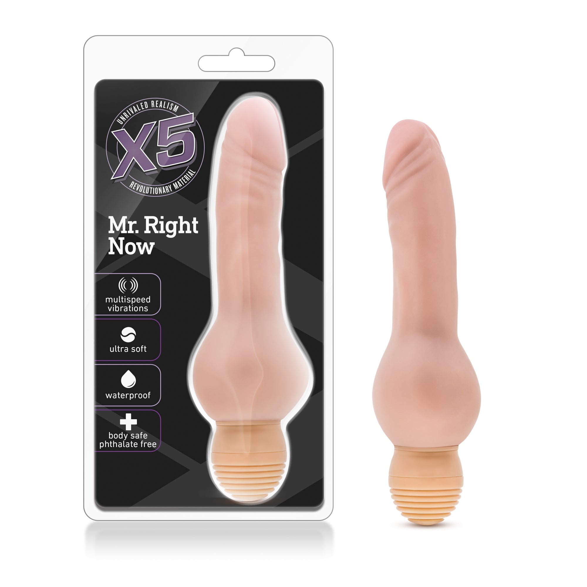 X5 Mr. Right Now - Vanilla Realistic Vibrator by Blush