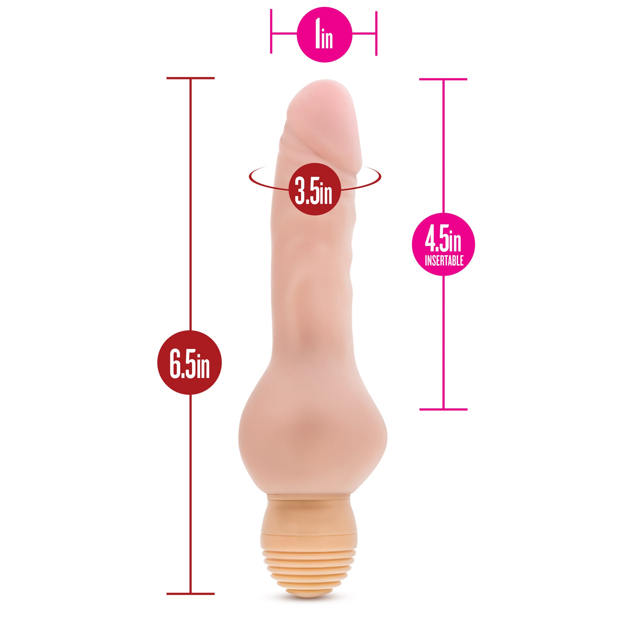 X5 Mr. Right Now - Vanilla Realistic Vibrator by Blush