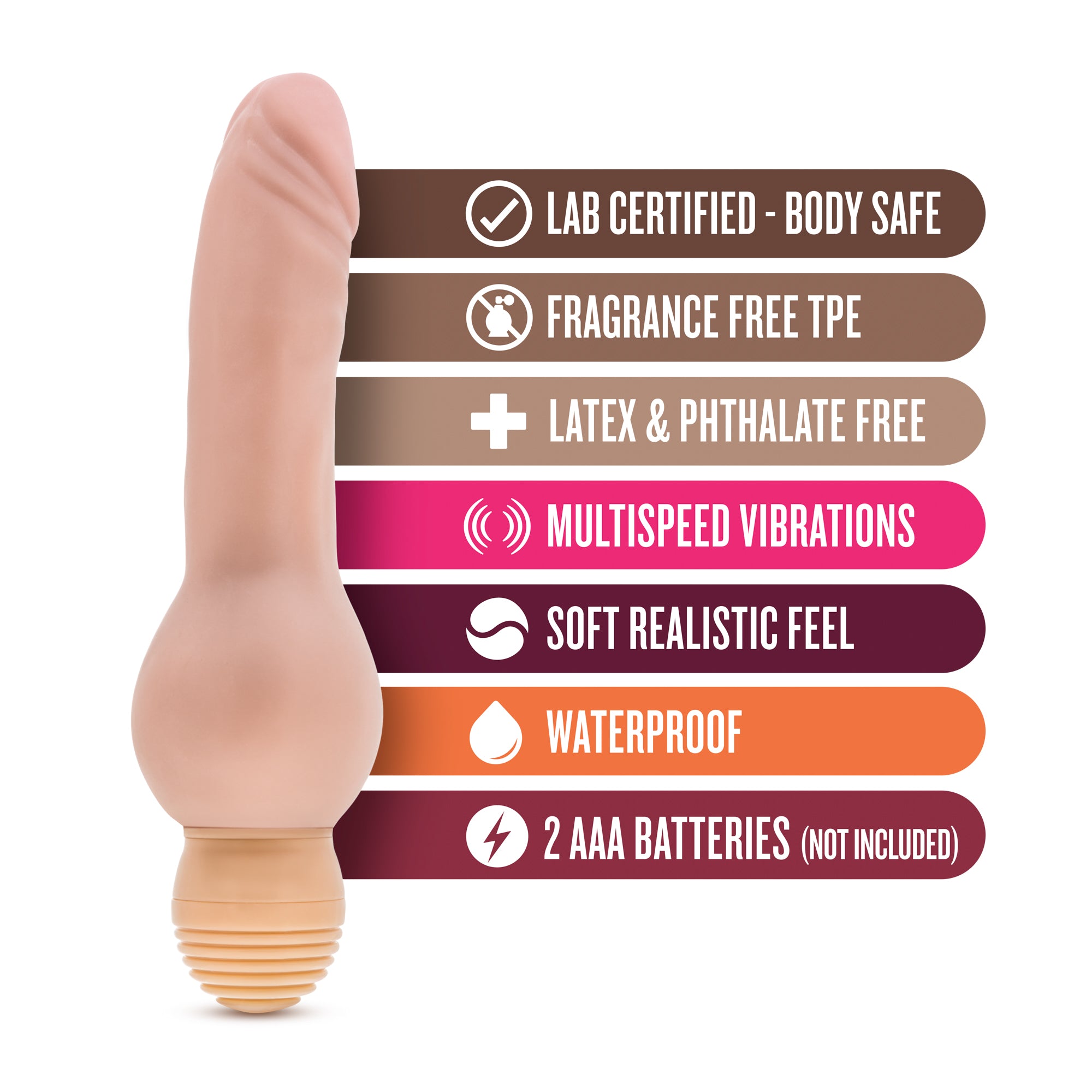 X5 Mr. Right Now - Vanilla Realistic Vibrator by Blush