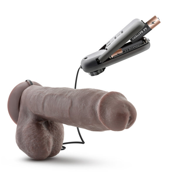 X5 Plus 8 Realistic Cock Vibrating Chocolate