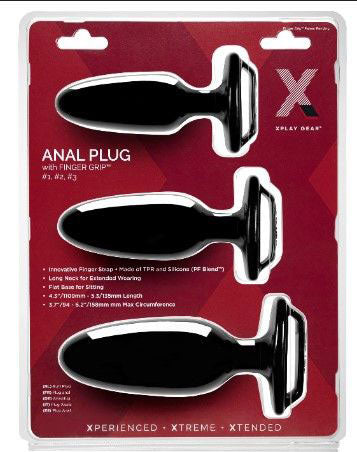 Xplay Finger Grip Plug Starter Kit- Plug #1 #2 #3