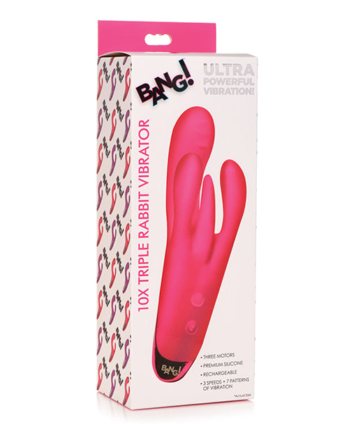 Xr Triple Rabbit Vibrator: Unleash Ultimate Pleasure Pink