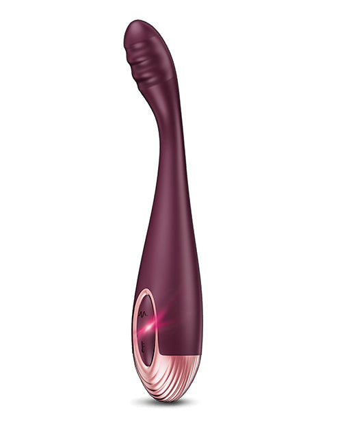 Zola Rechargeable Silicone G-Spot Massager - Burgundy/rose Gold