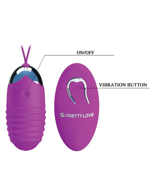 12 Function Remote Egg Vibrator - Pretty Love