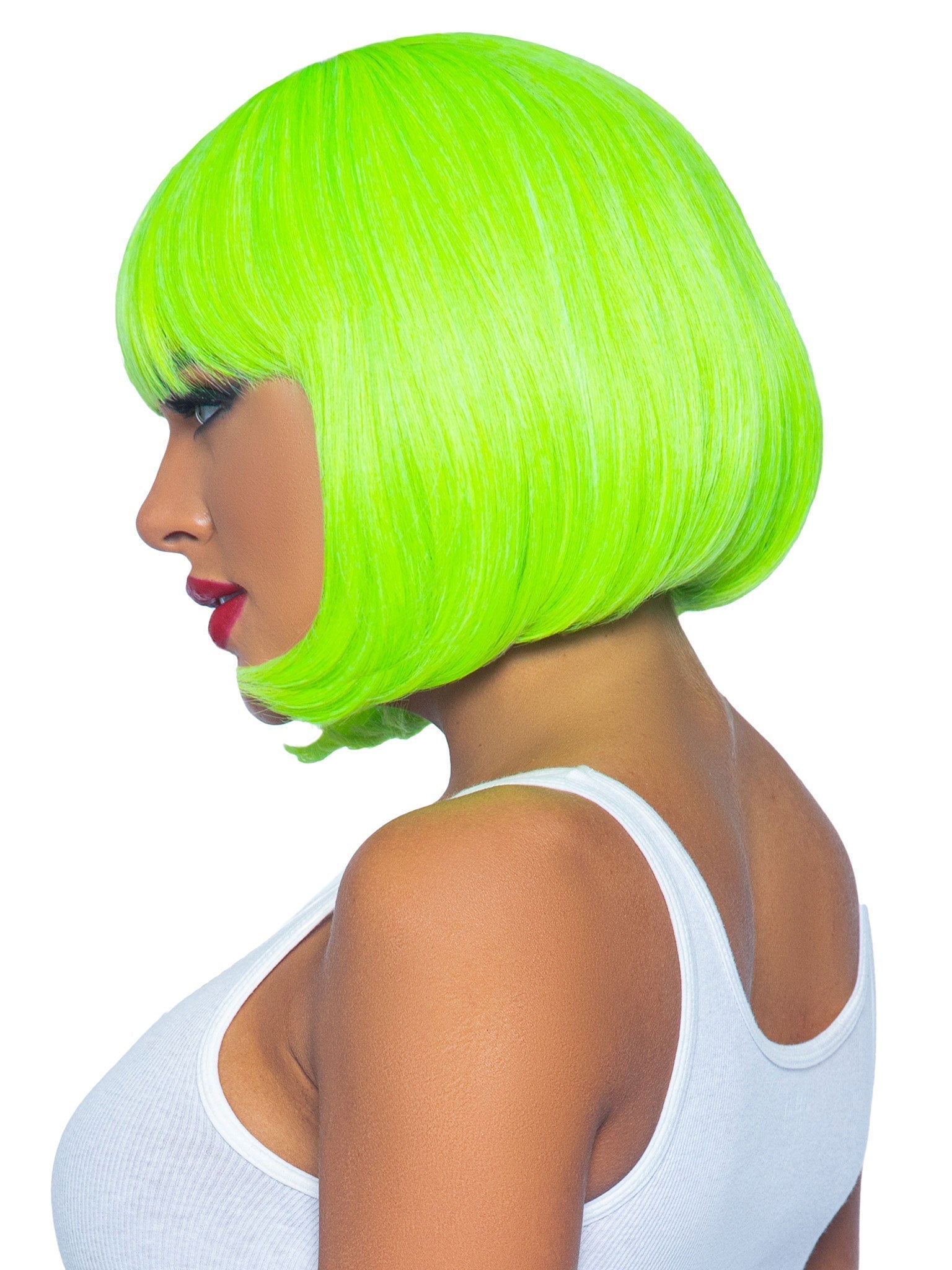 12 Inch Short Bob Wig - Neon Green