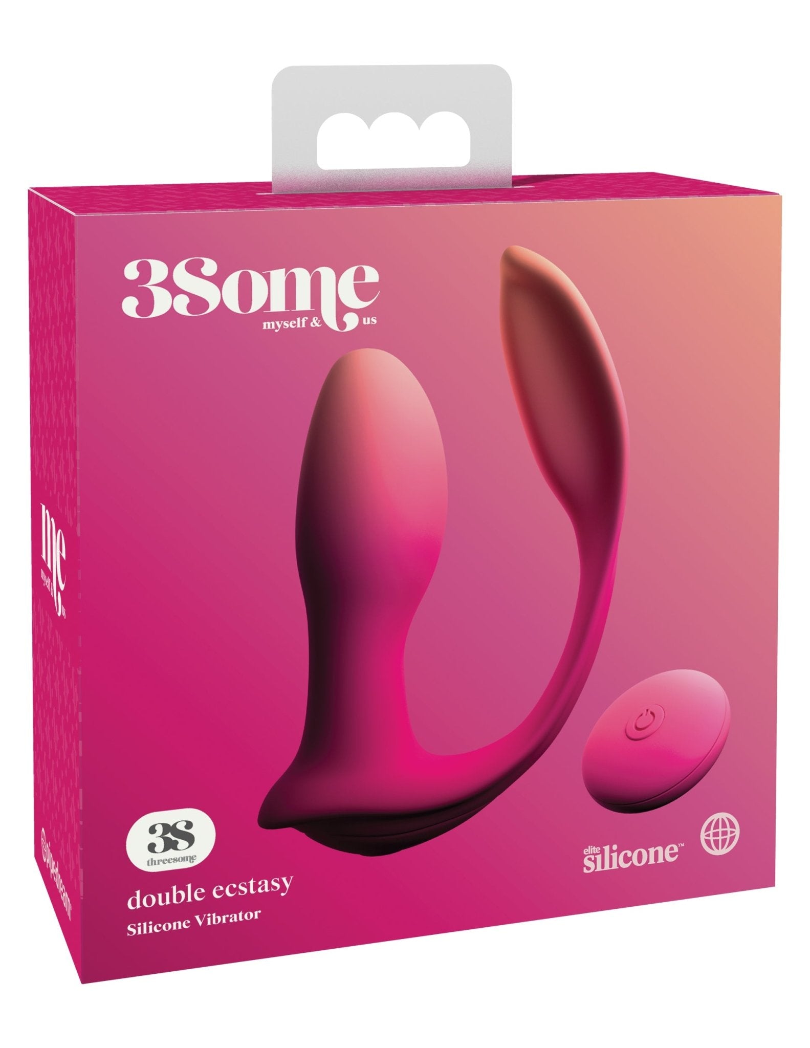 3some Double Ecstasy Silicone Vibrator - Pipedream