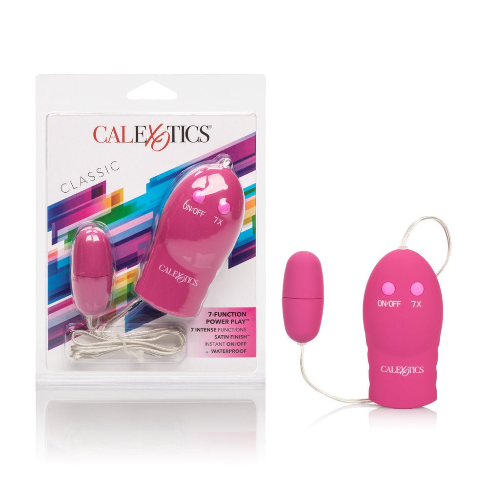 7-Function Power Play Bullet Vibrator - Pink