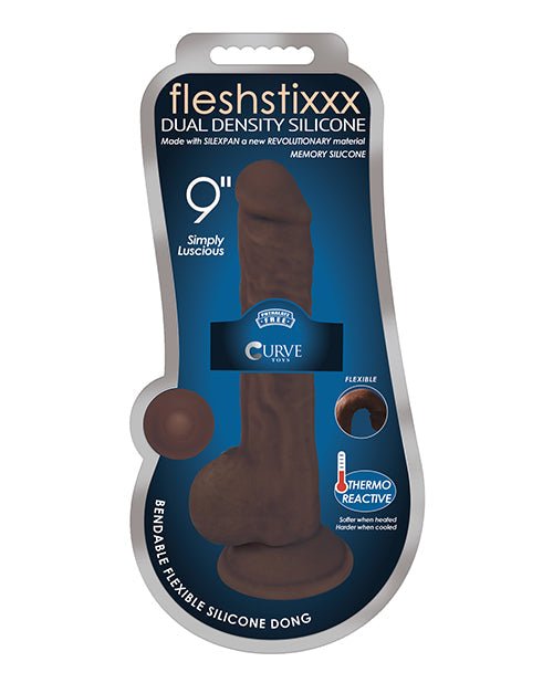 7 Inch Fleshstixxx Silicone Dildo With Balls