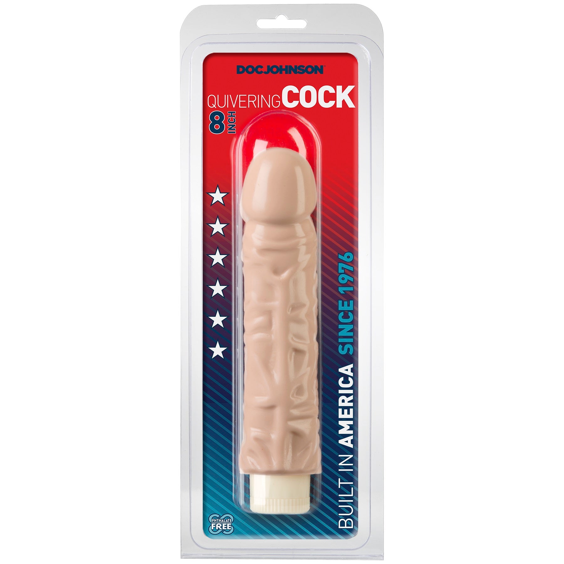 7 Inch Quivering Cock Vibrator Sleeve - Doc Johnson