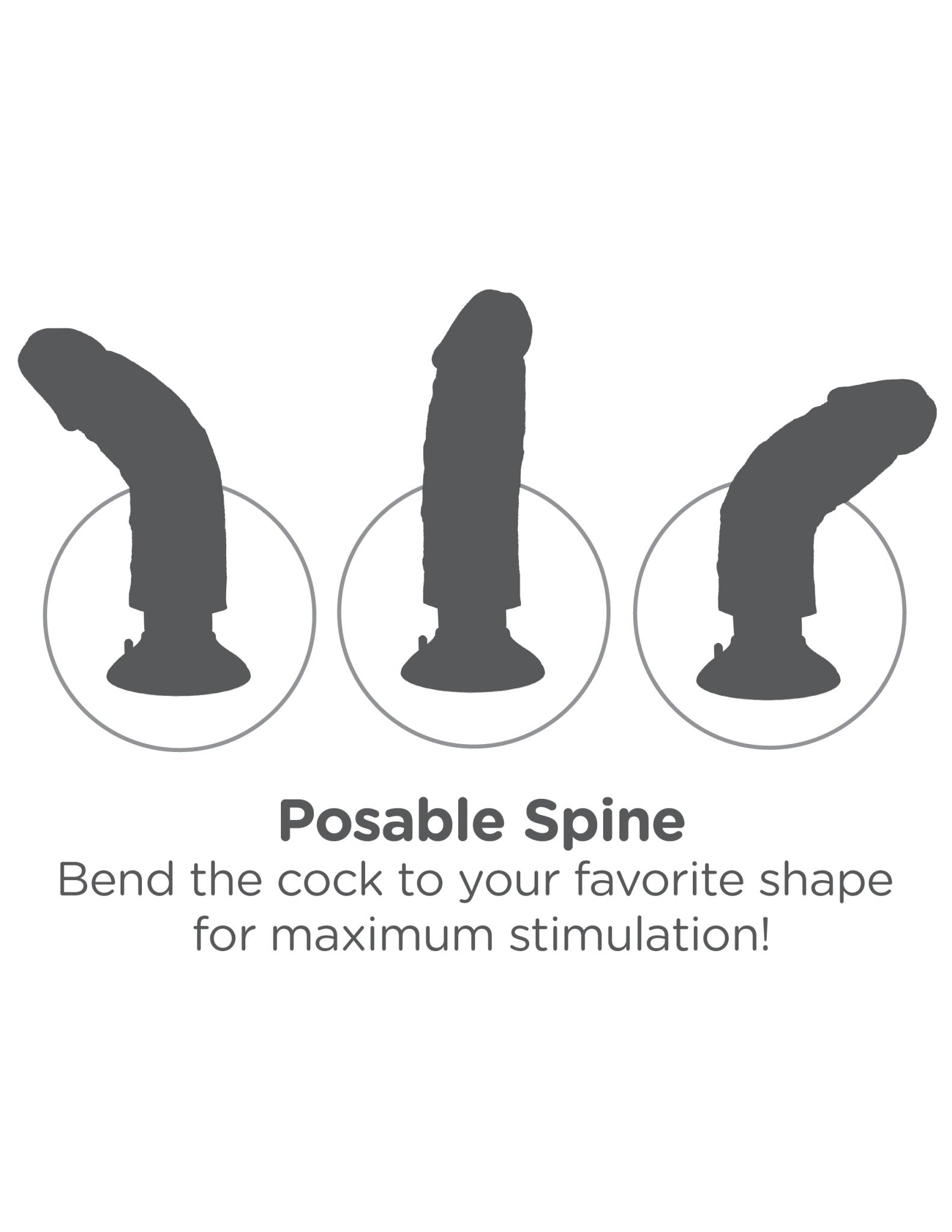 7-Inch Realistic Vibrator With Balls by King Cock - Flesh