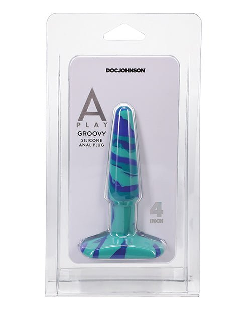 A Play 4" Groovy Silicone Anal Plug