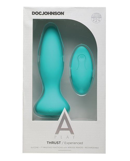 A-play Thrust Experienced Anal Plug Rechargeable W/ Remote Teal