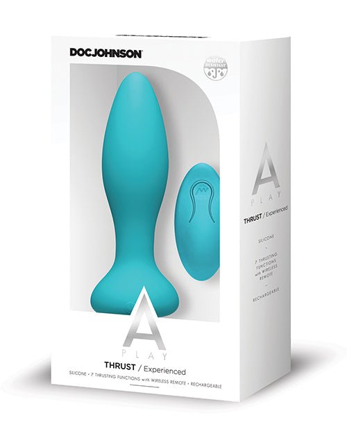 A-play Thrust Experienced Anal Plug Rechargeable W/ Remote Teal