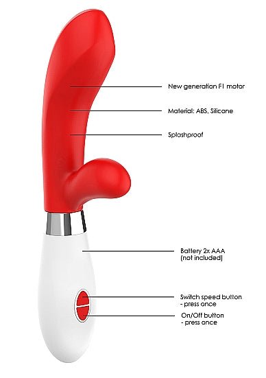 Achilles Ultra Soft Silicone 10 Speeds Red