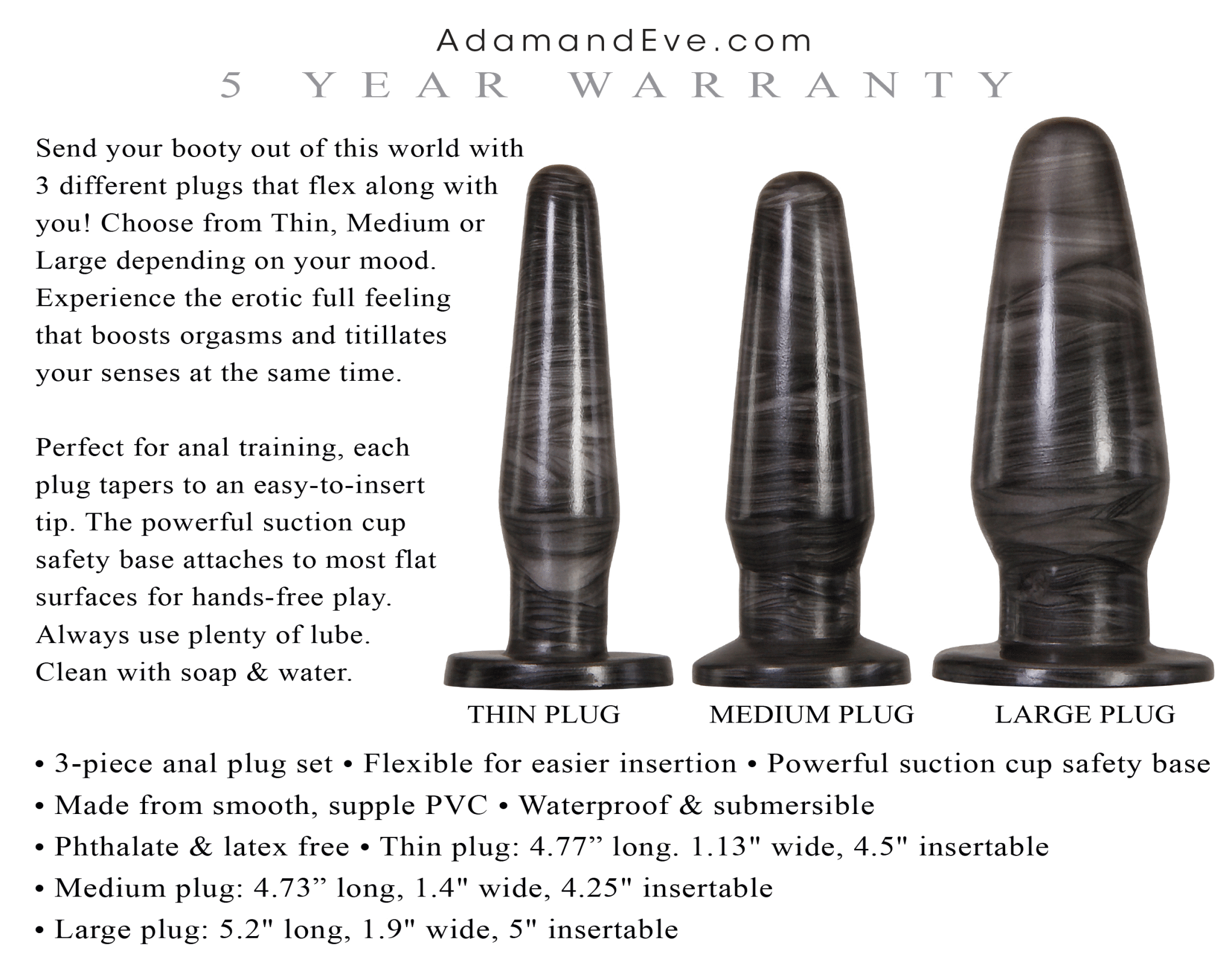 Adam & Eve Anal Rockets Training Set