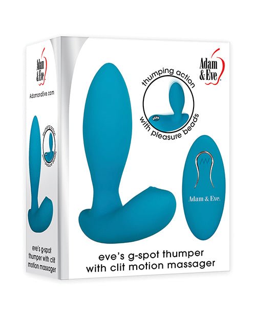 Adam & Eve Eve's G-Spot Thumper W/clit Motion Massager - Teal
