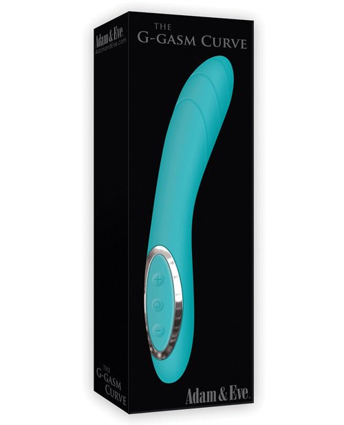 Adam & Eve G for G-Spot Stimulation Gasm Curve Rechargeable Vibrator - Teal