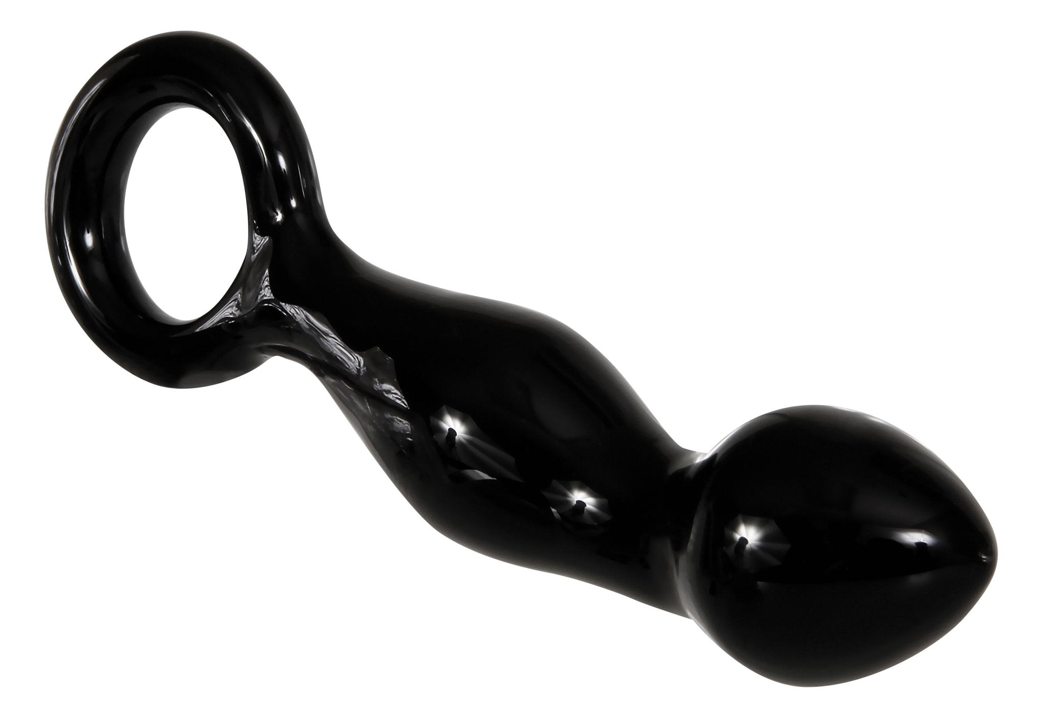 Adam's Glass Prostate Massager - Black