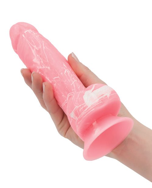 Addiction Brandon 7.5" Glow In The Dark Fantasy Dildo - Pink