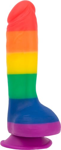 Addiction Justin 8" Dildo - Rainbow