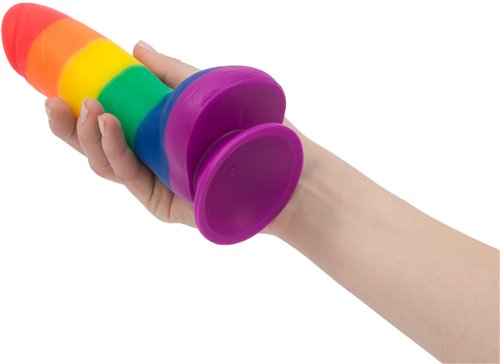 Addiction Justin 8" Dildo - Rainbow