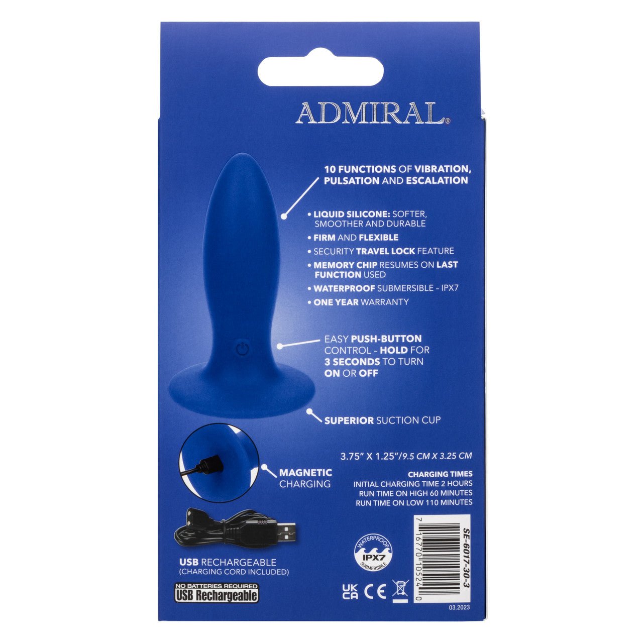 Admiral Liquid Silicone Vibrating Torpedo