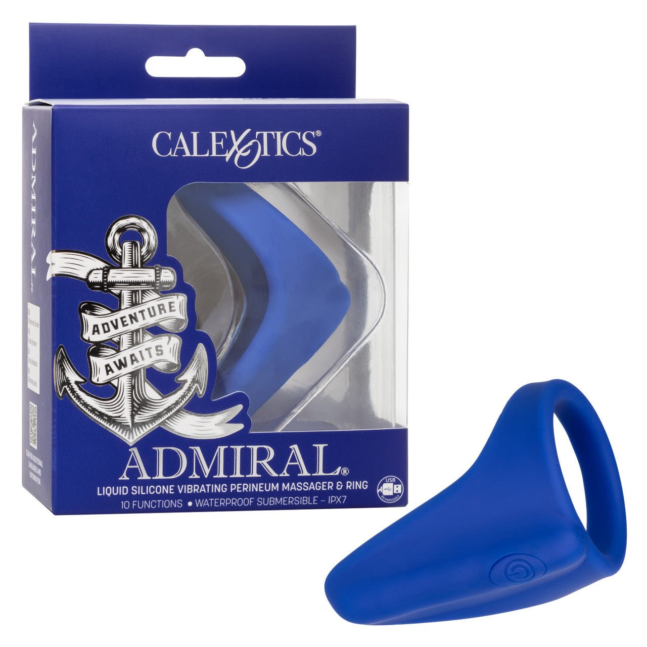 Admiral Vibrating Pernium Ring & Massager Liquid Silicone