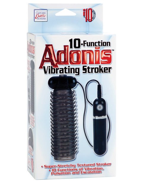 Adonis Vibrating Stroker - 10 Function Smoke
