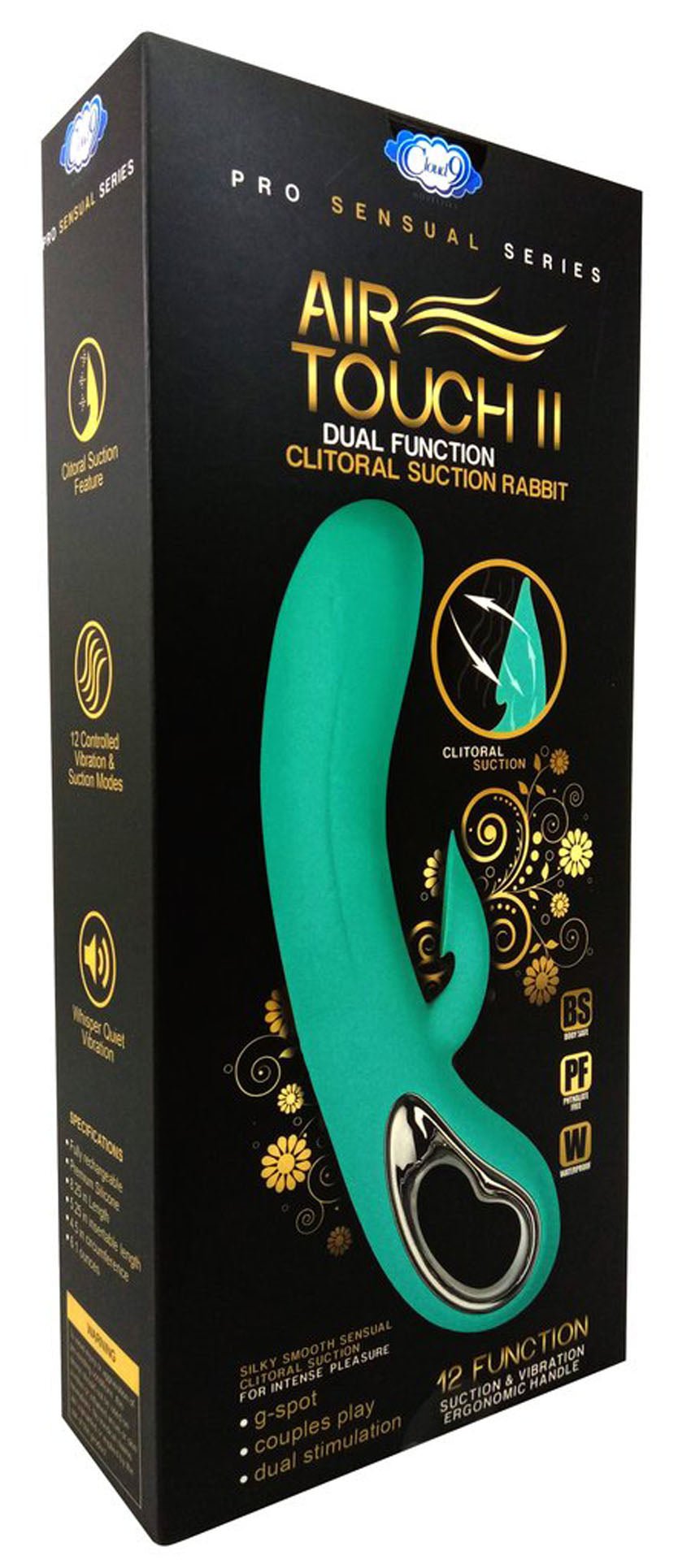 Air Touch 2 Teal: Clitoral Suction Vibrator