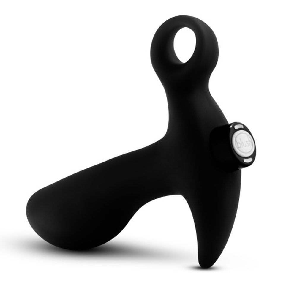 Anal Adventures Platinum Silicone Vibrating Prostate Massager 1 Black