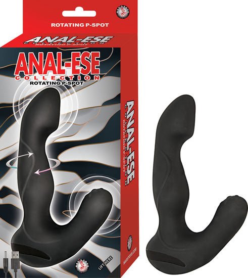 Anal Ese Collection Rotating P Spot Vibrator Black